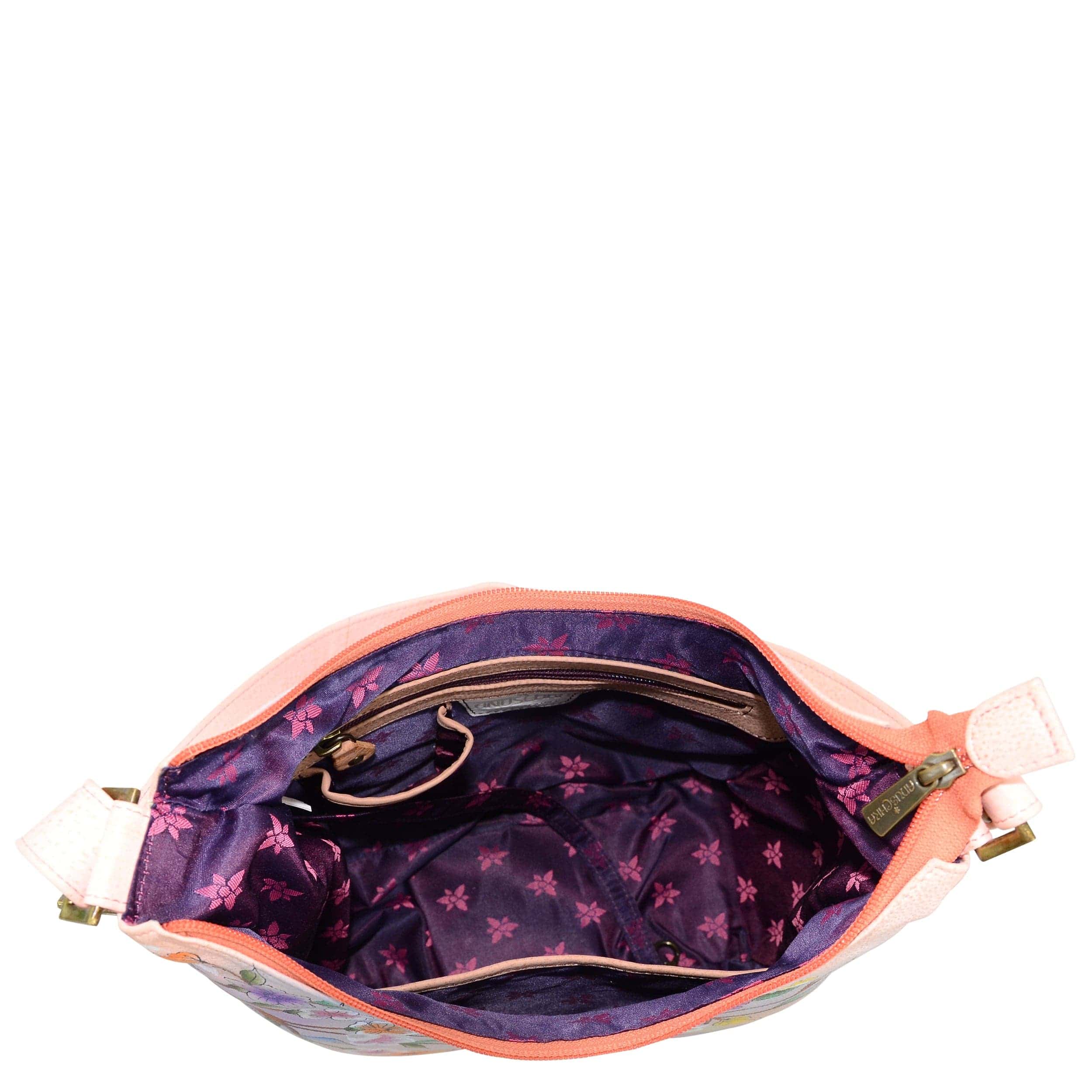 Classic Hobo With Studded Side Pockets - 433 - Anuschka