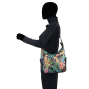 Classic Hobo With Studded Side Pockets - 433