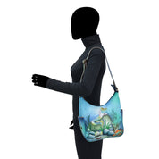 Classic Hobo With Studded Side Pockets - 433 - Anuschka