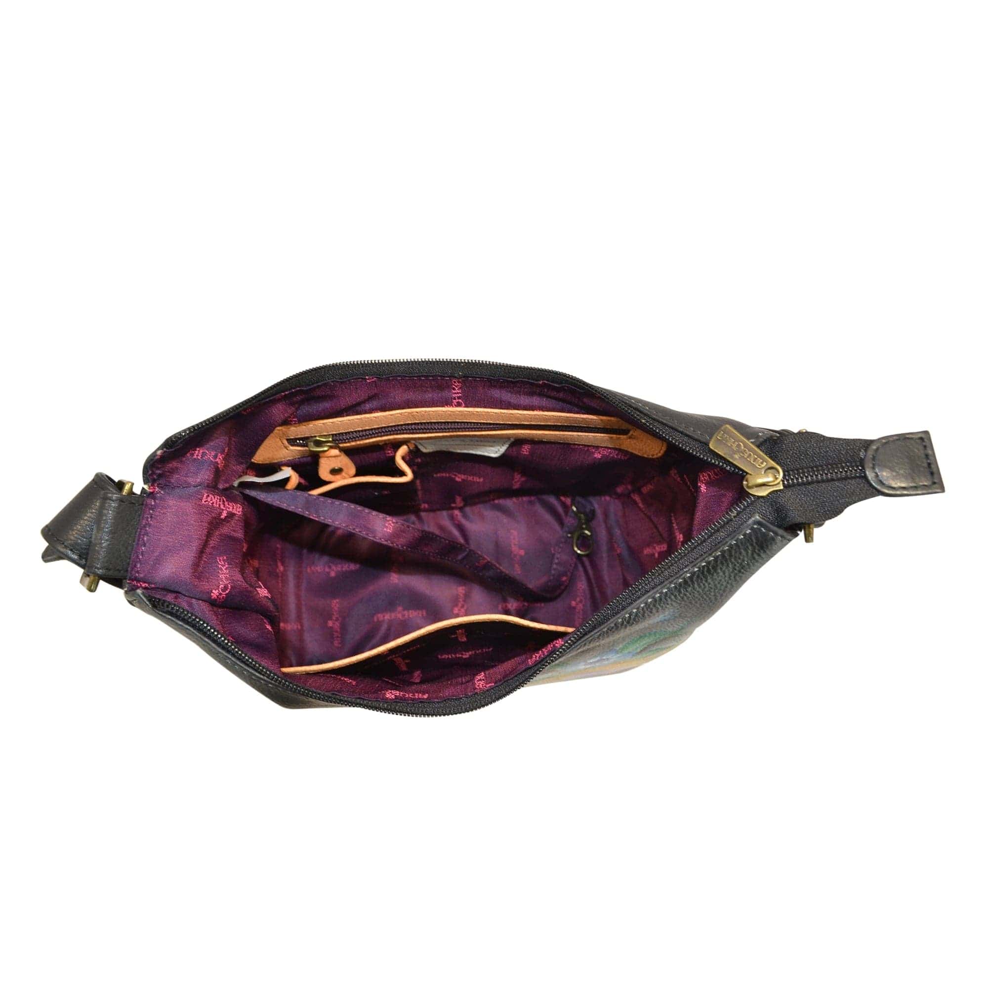 Classic Hobo With Studded Side Pockets - 433 - Anuschka