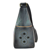 Classic Hobo With Studded Side Pockets - 433 - Anuschka