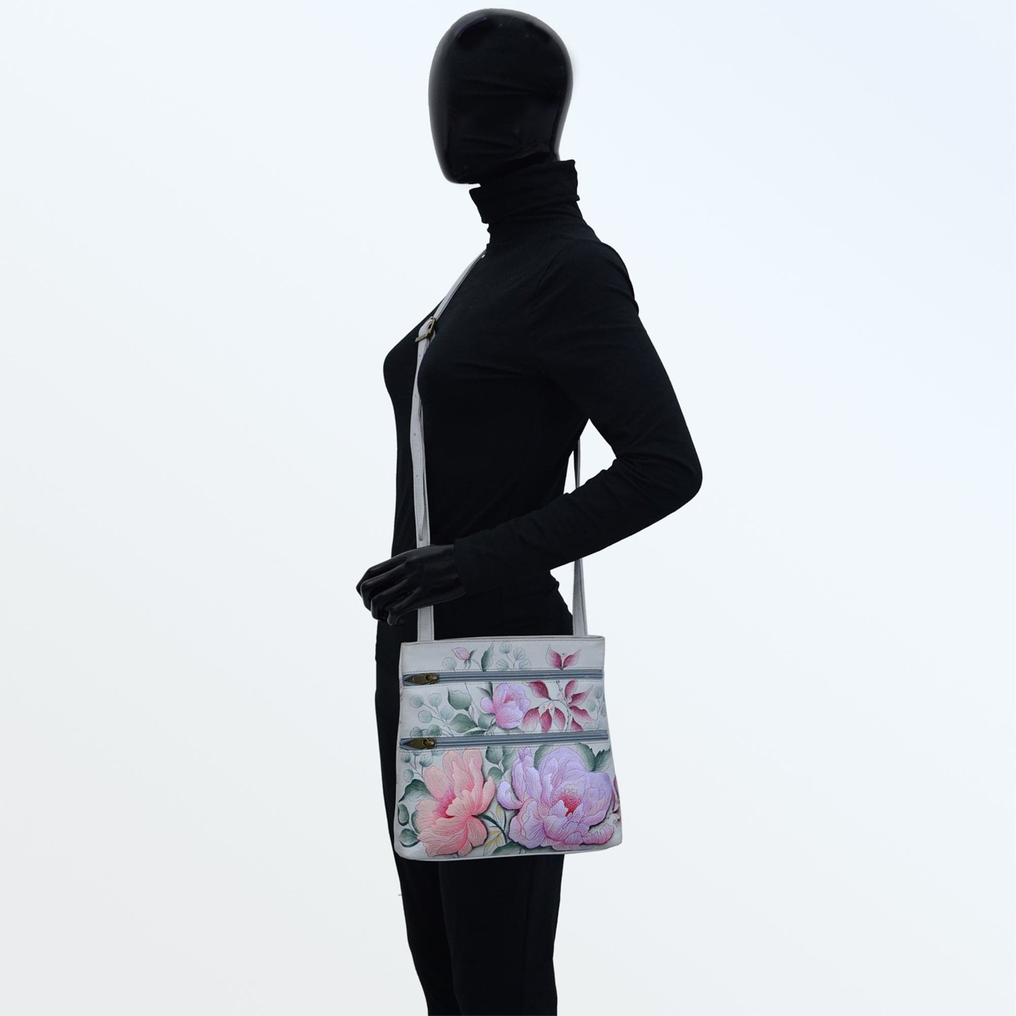 Medium Crossbody With Double Zip Pockets - 447 - Anuschka