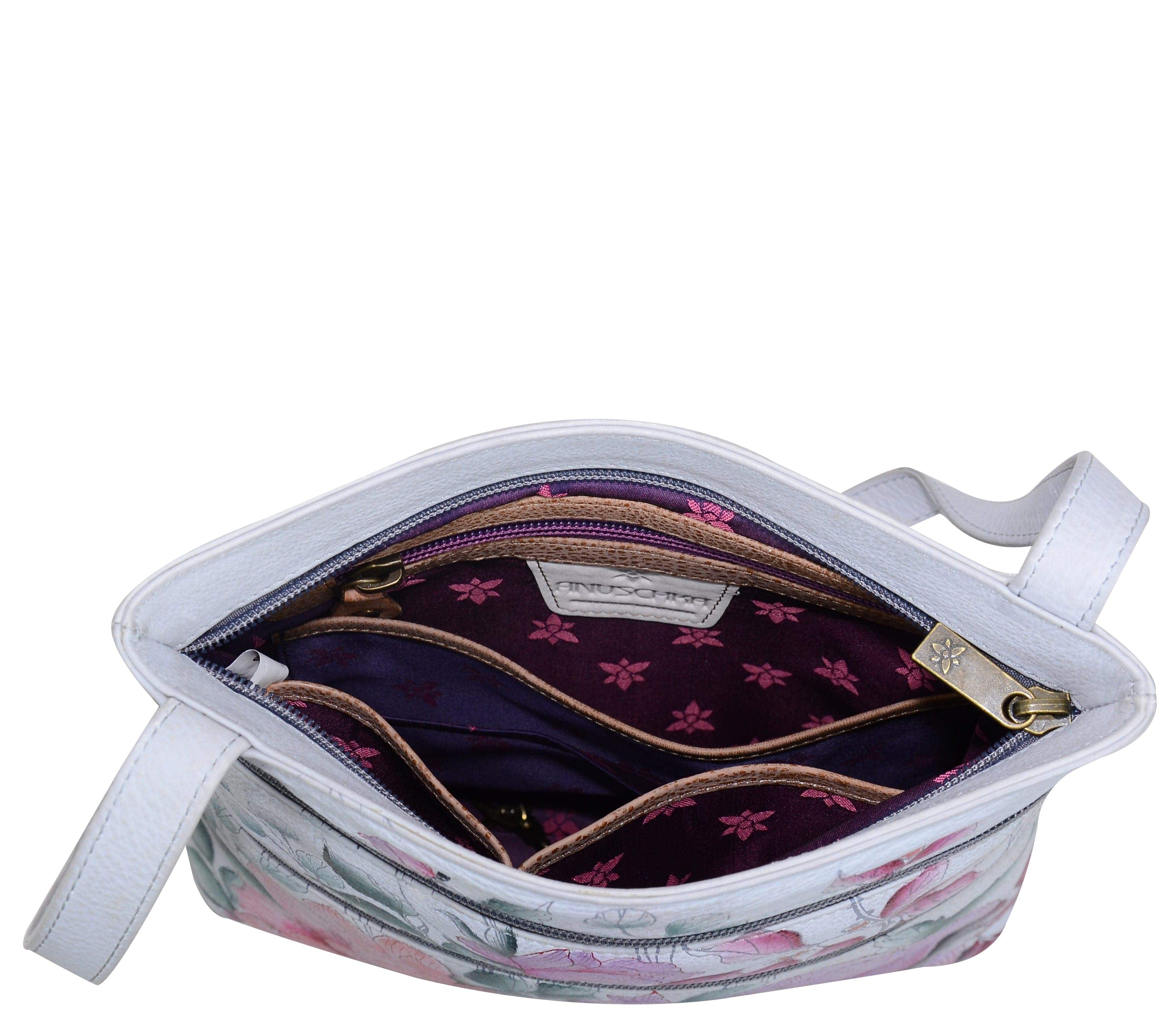 Medium Crossbody With Double Zip Pockets - 447 - Anuschka