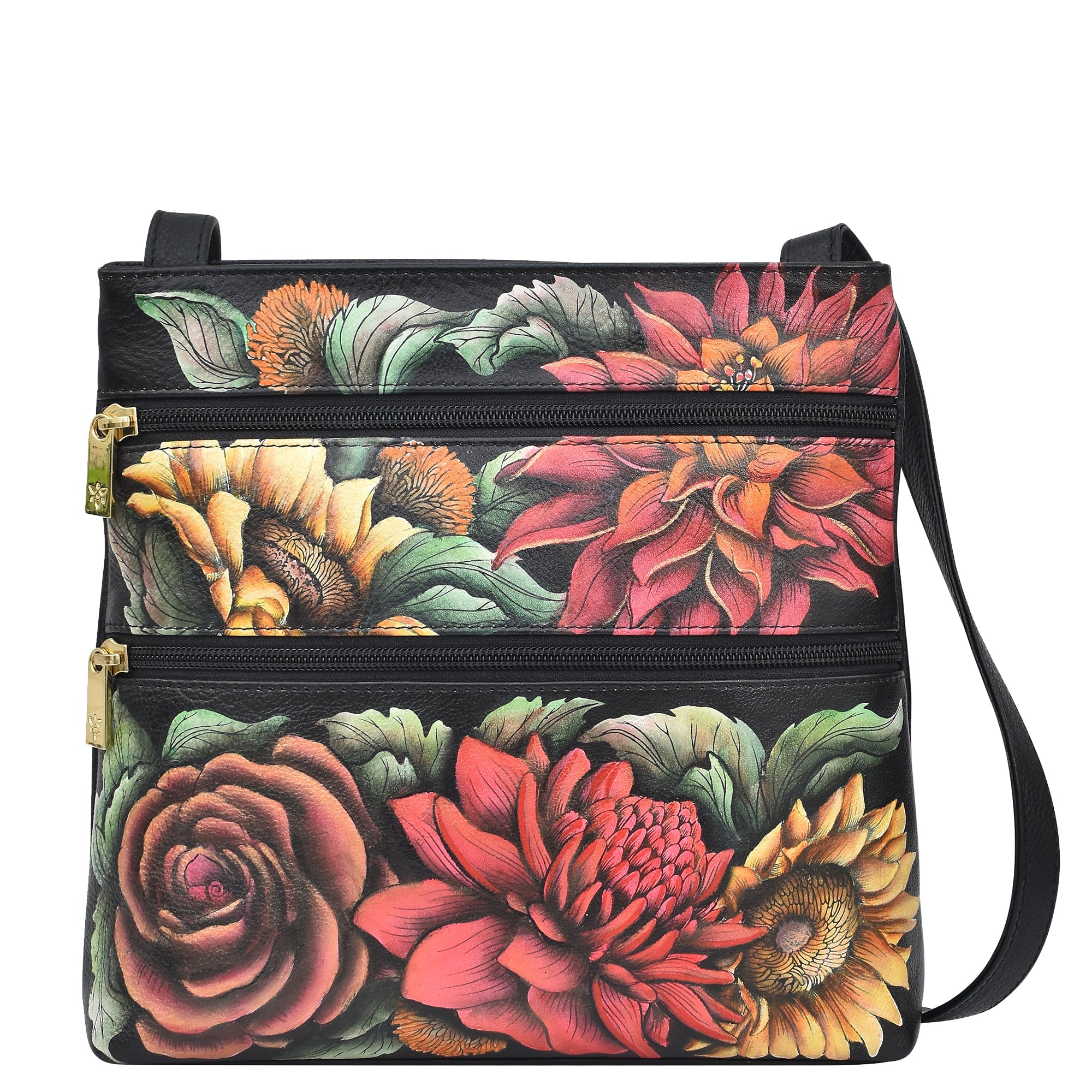 Medium Crossbody With Double Zip Pockets - 447