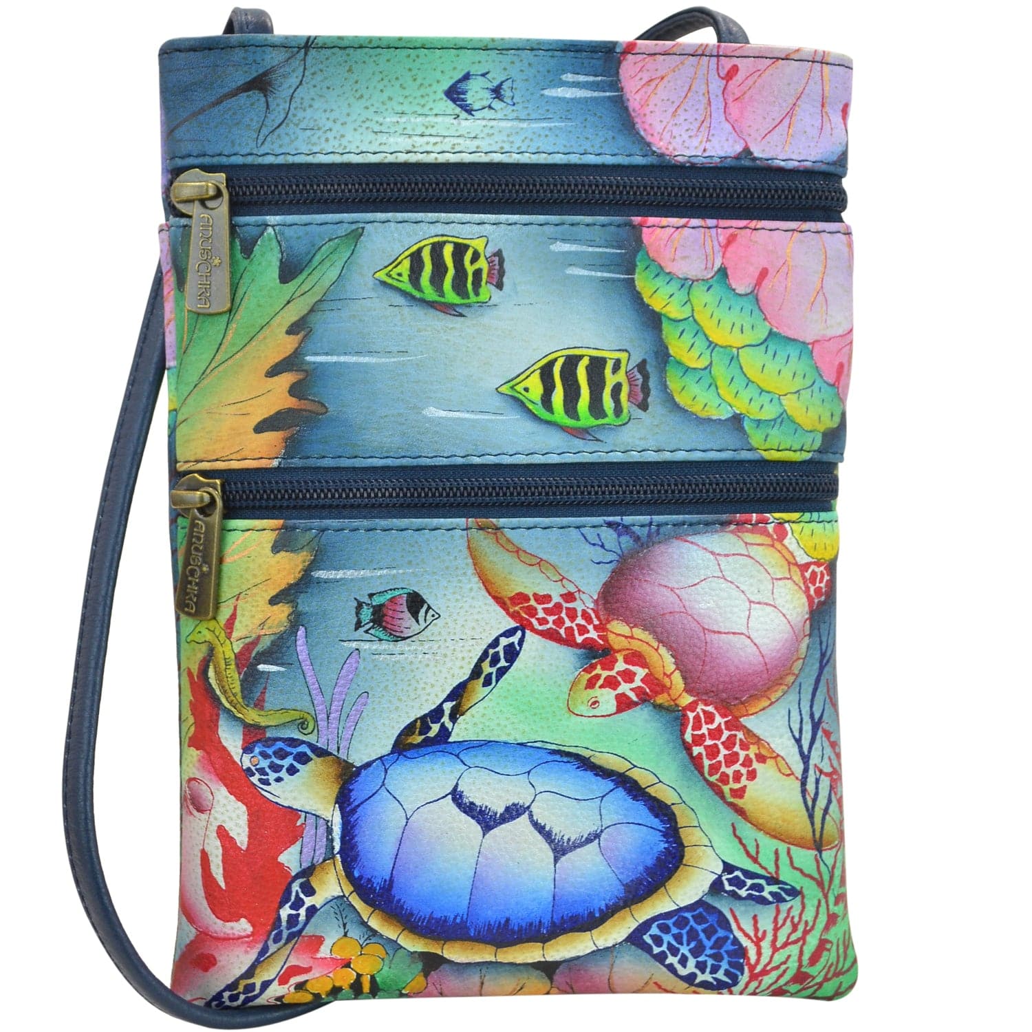 Ocean Treasures Mini Double Zip Travel Crossbody - 448