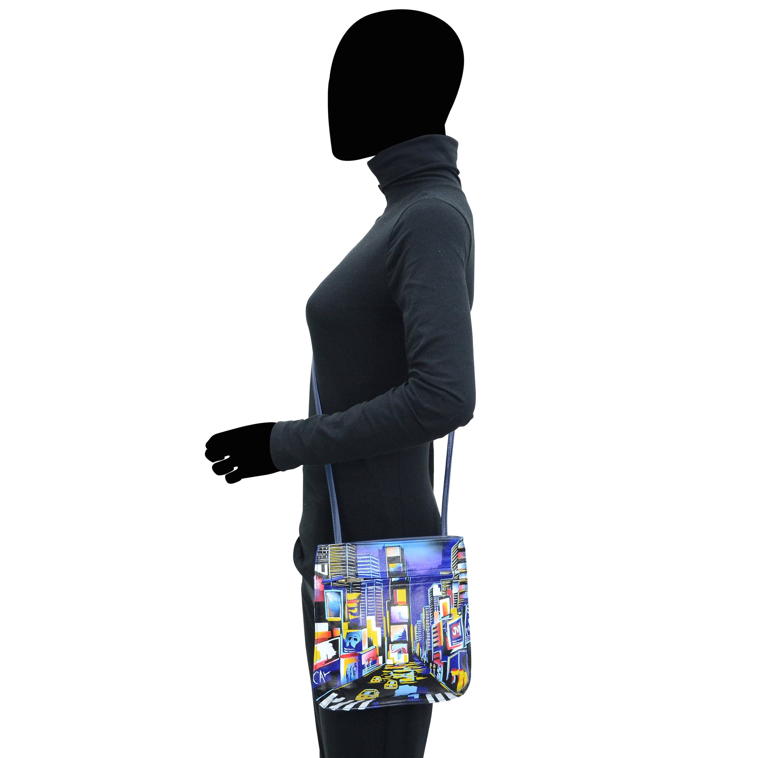 Slim Crossbody With Front Zip - 452 - Anuschka