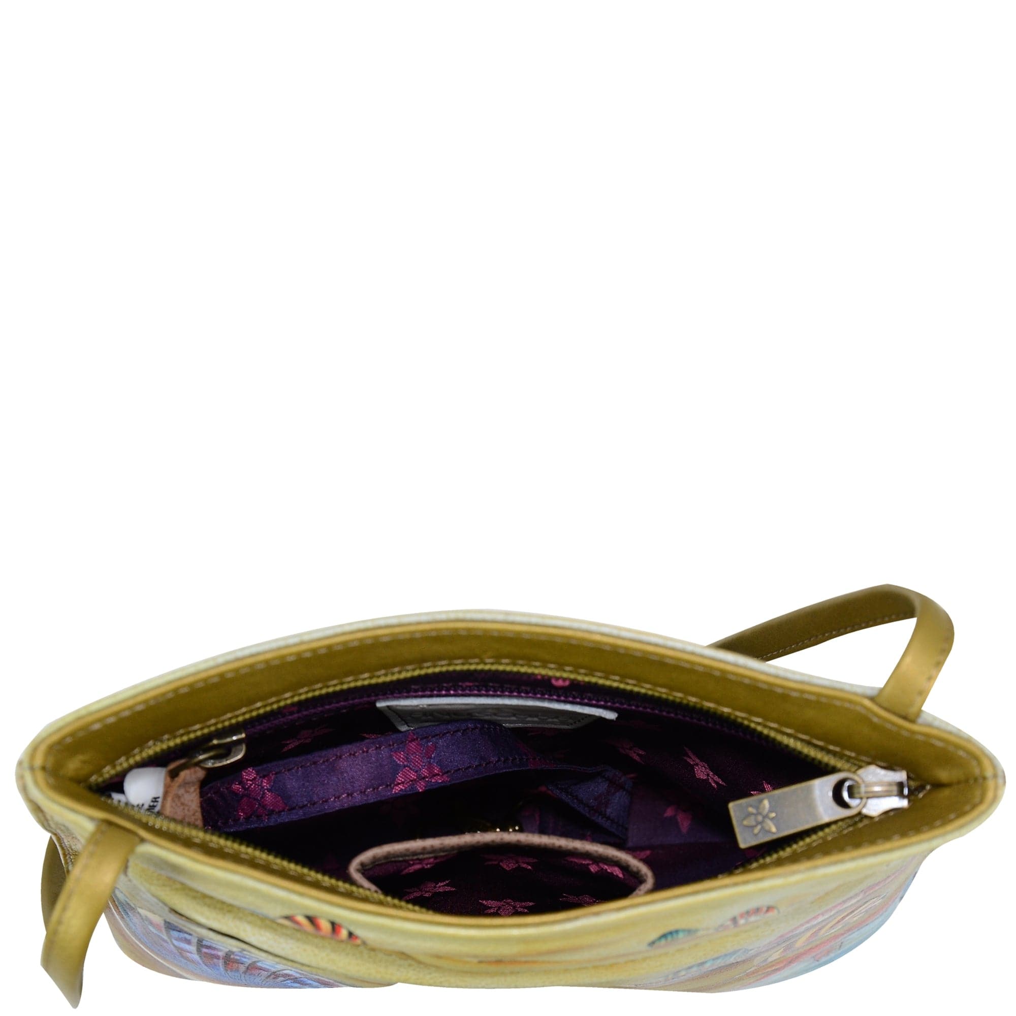 Slim Crossbody With Front Zip - 452 - Anuschka