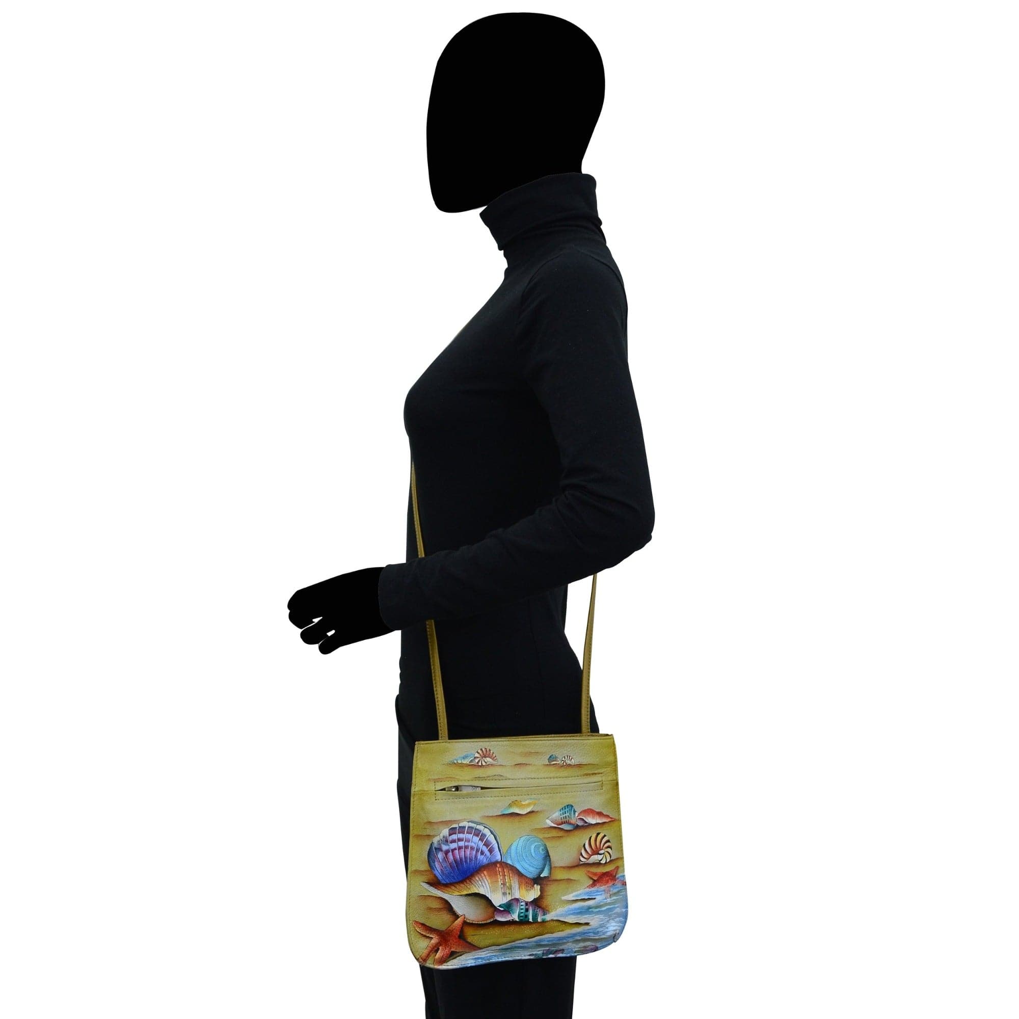 Slim Crossbody With Front Zip - 452 - Anuschka