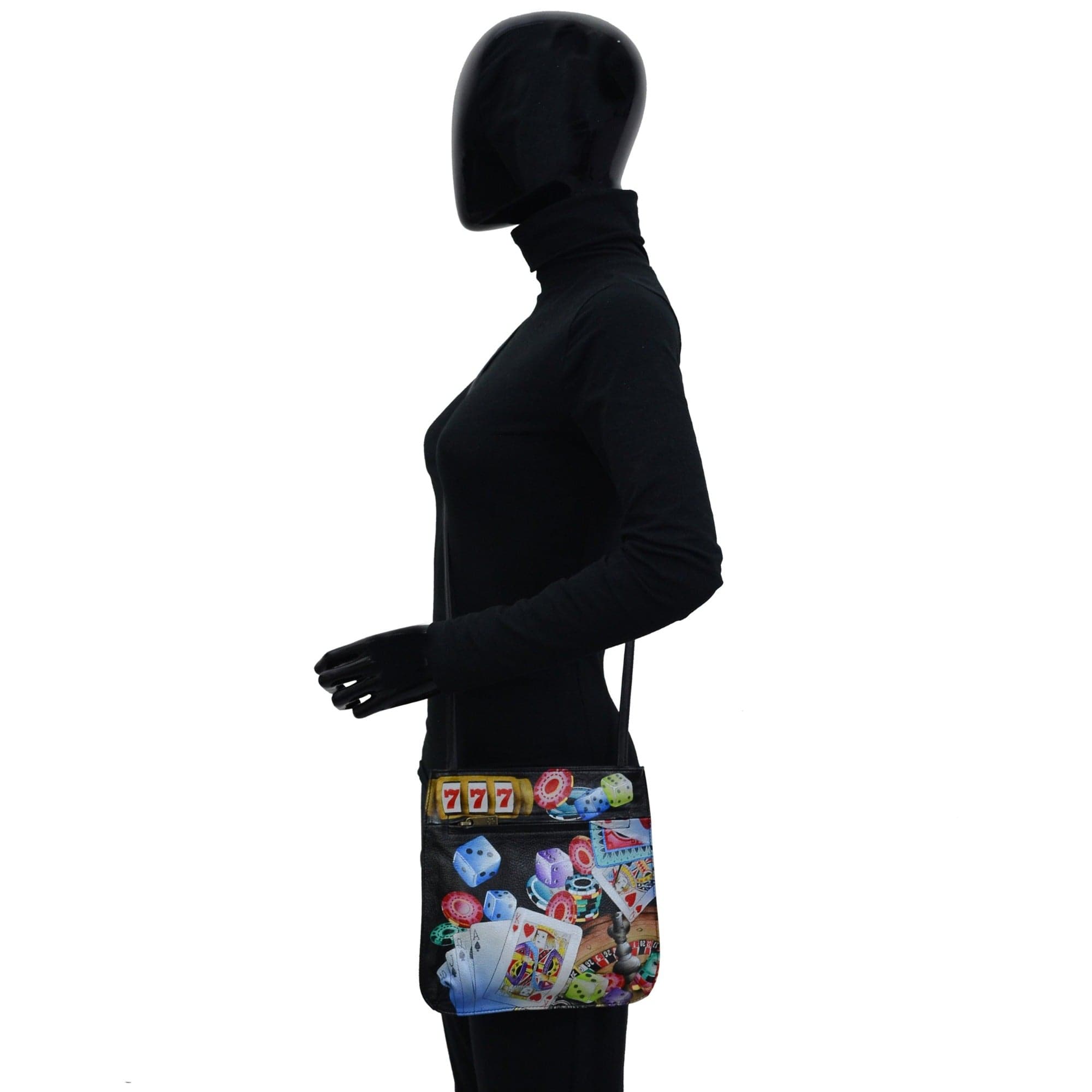 Slim Crossbody With Front Zip - 452 - Anuschka