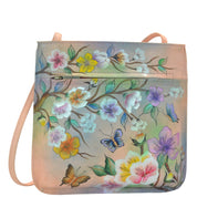 Japanese Garden Slim Crossbody With Front Zip - 452