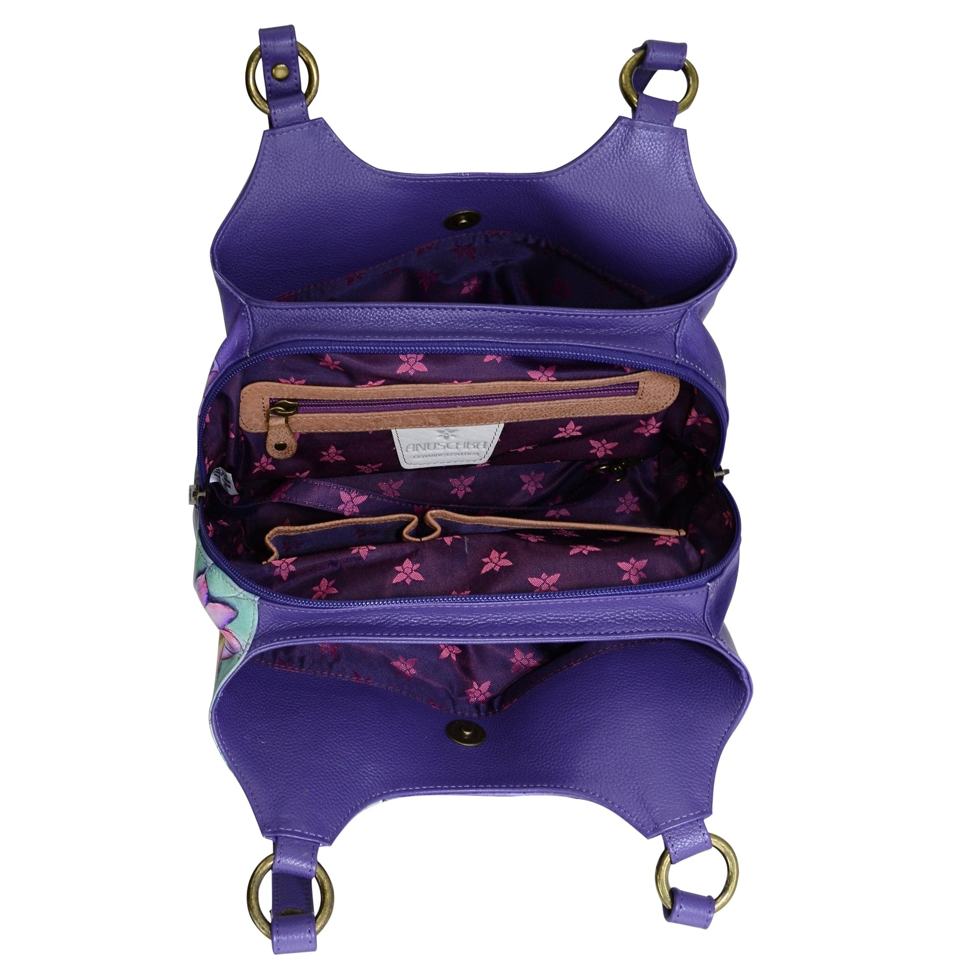 Triple Compartment Satchel - 469 - Anuschka