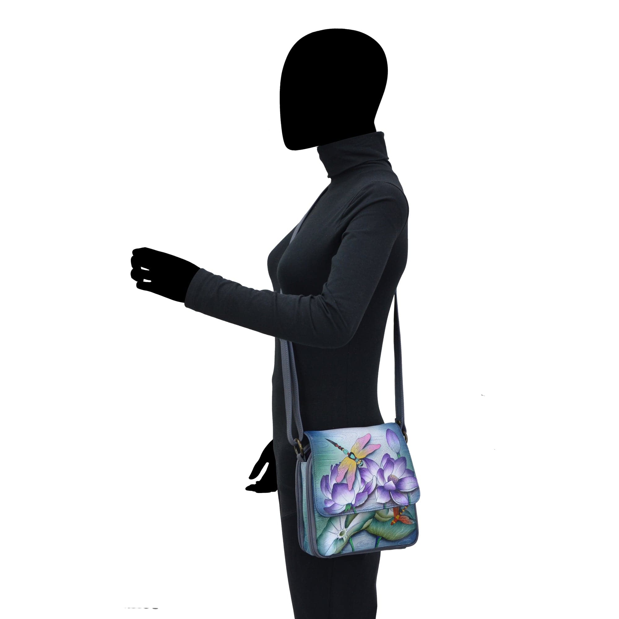 Triple Compartment Crossbody Organizer - 483 - Anuschka