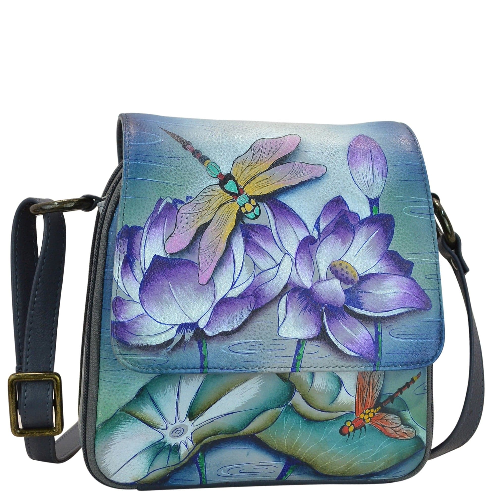 Tranquil Pond - Triple Compartment Crossbody Organizer - 483