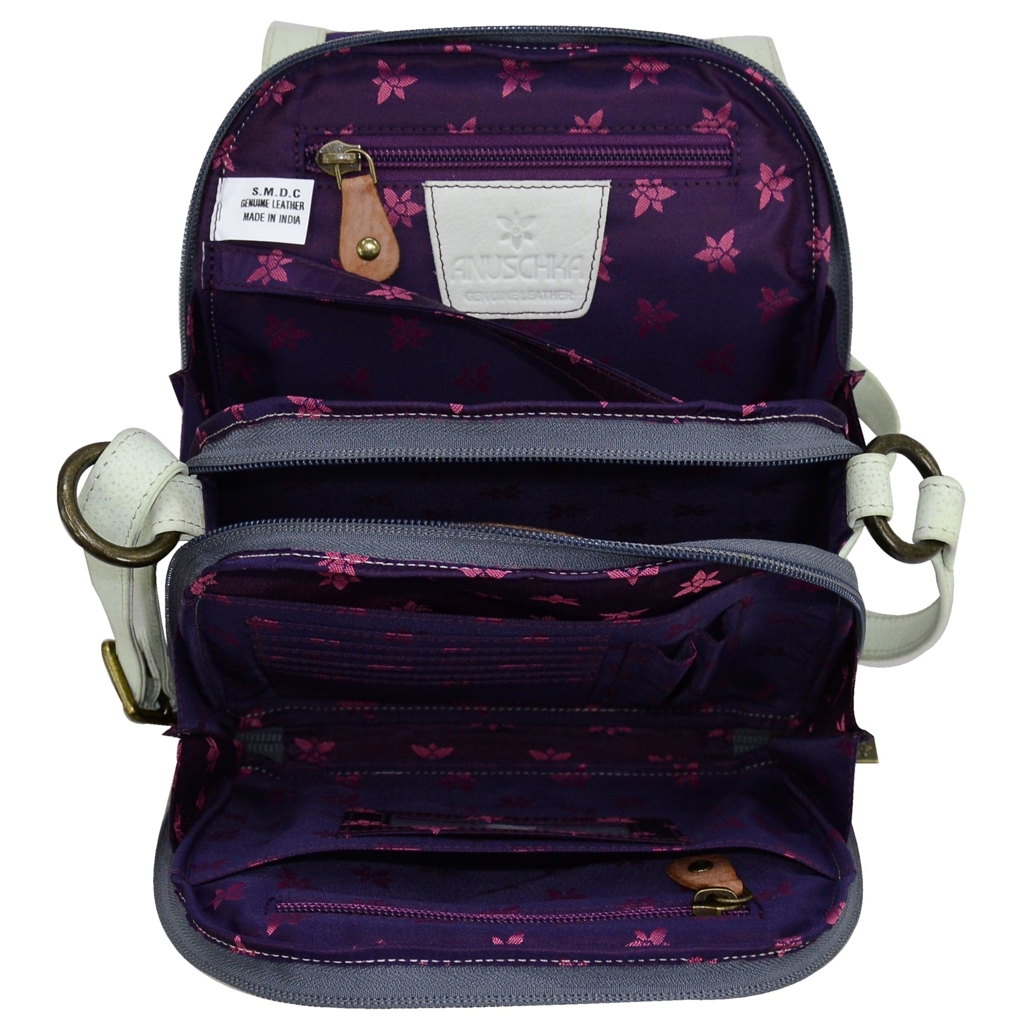 Triple Compartment Crossbody Organizer - 483 - Anuschka