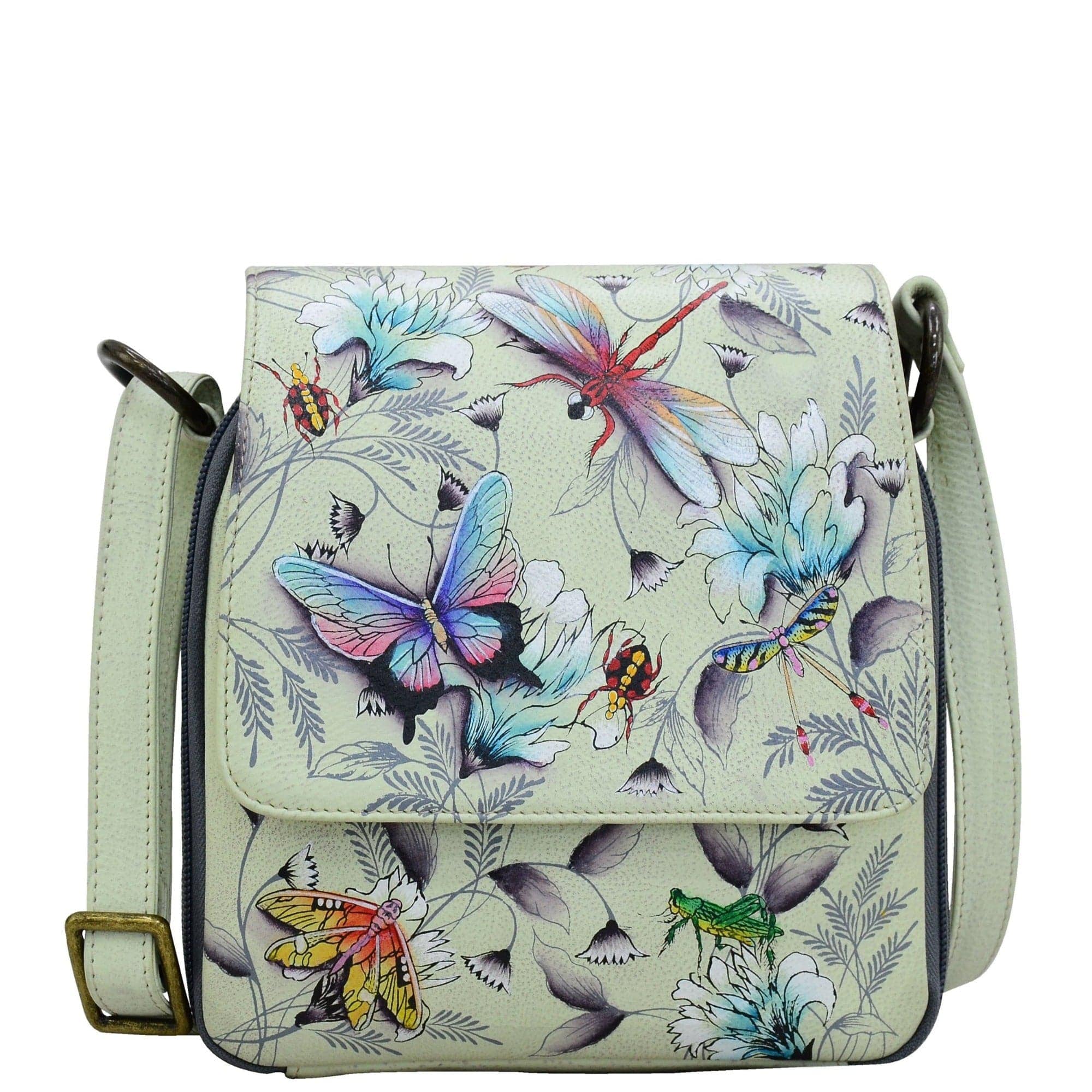 Wondrous Wings - Triple Compartment Crossbody Organizer - 483