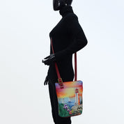 Organizer Crossbody With Extended Side Zipper - 493 - Anuschka