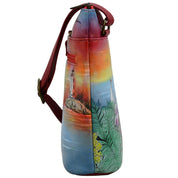 Organizer Crossbody With Extended Side Zipper - 493 - Anuschka