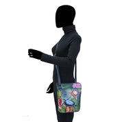 Organizer Crossbody With Extended Side Zipper - 493 - Anuschka