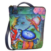 Ocean Treasure Organizer Crossbody With Extended Side Zipper - 493