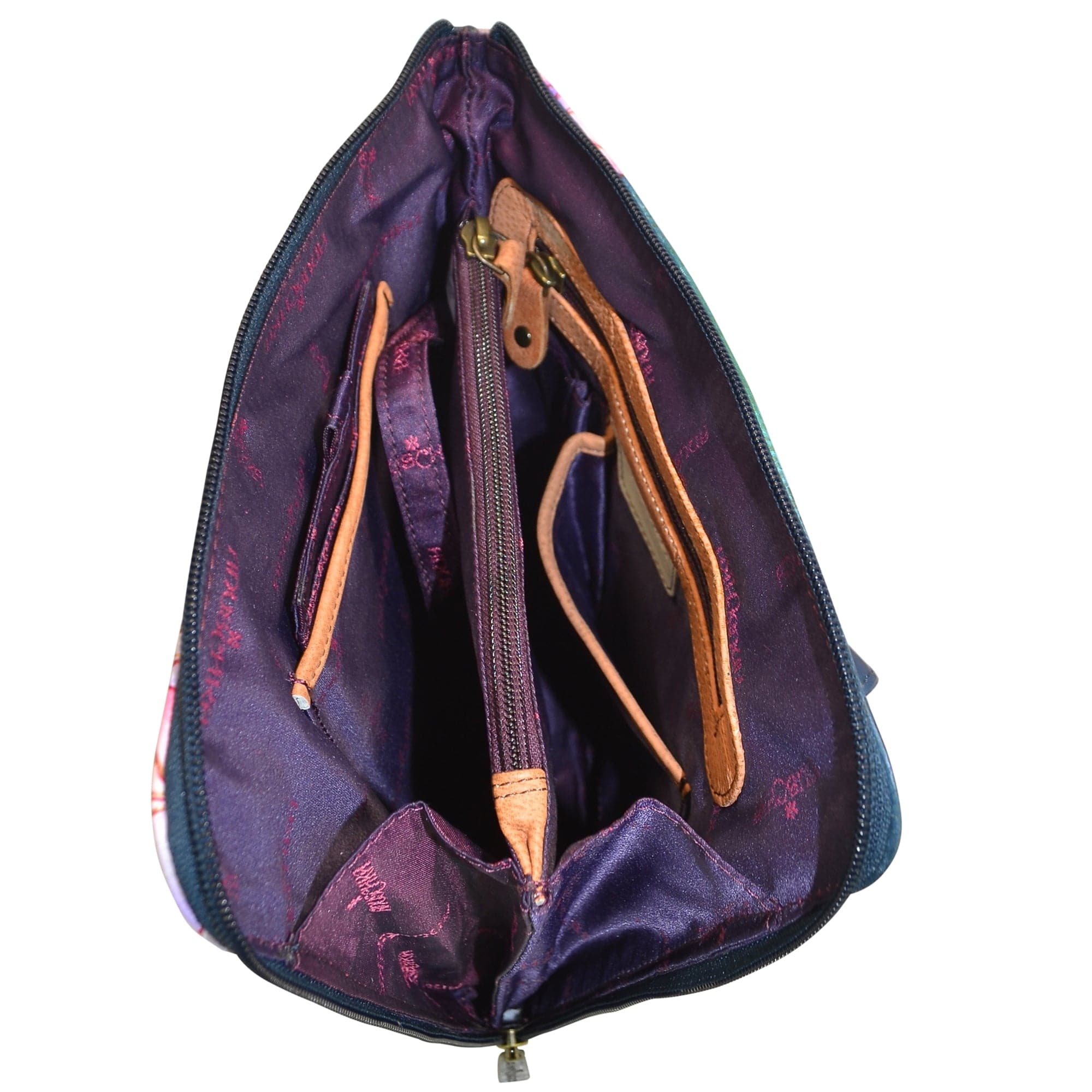 Organizer Crossbody With Extended Side Zipper - 493 - Anuschka