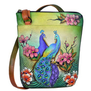 passionate peacocks Organizer Crossbody With Extended Side Zipper - 493