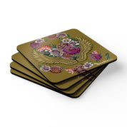 Angel Wings Corkwood Coaster Set