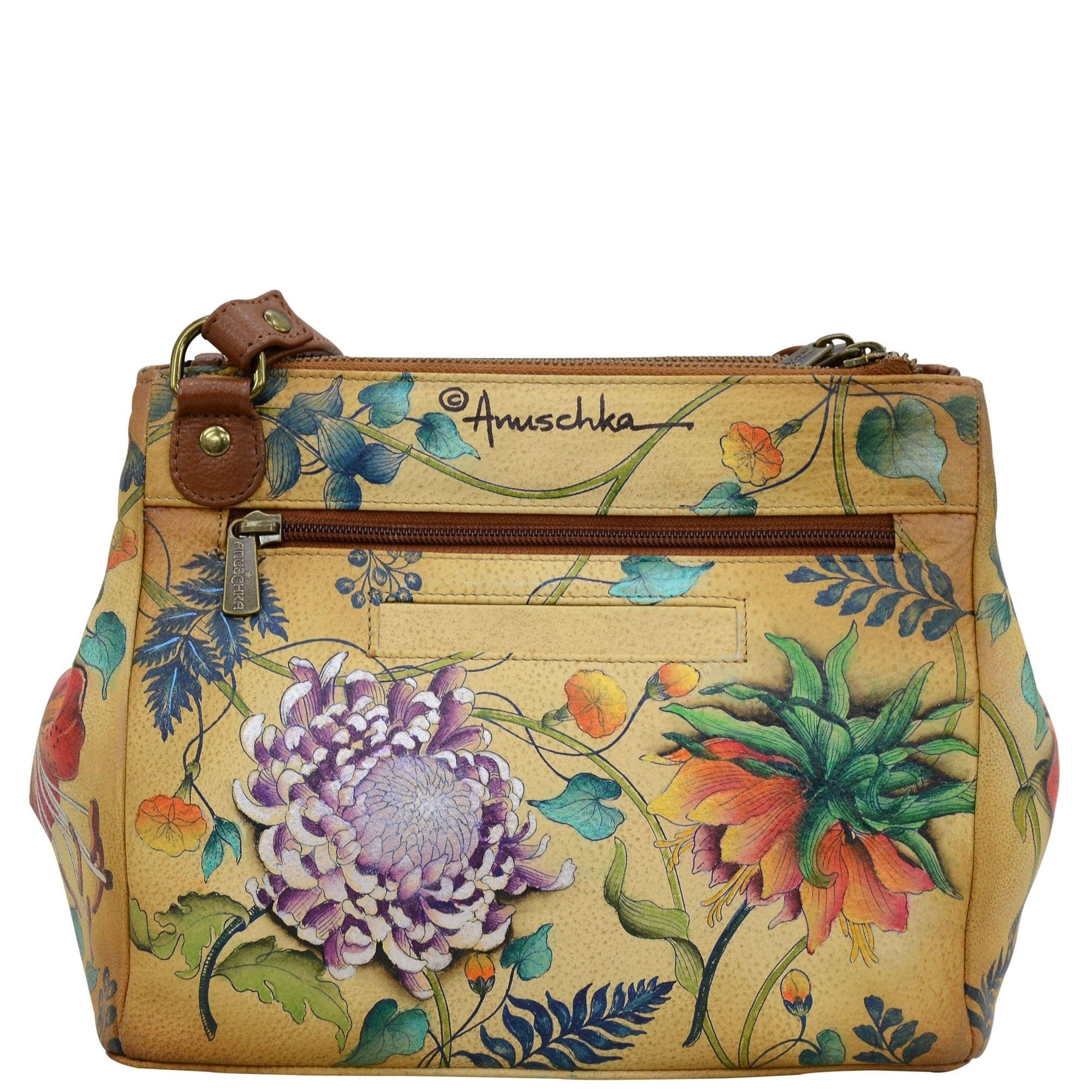 Triple Compartment Medium Crossbody With Adjustable Strap - 525 - Anuschka