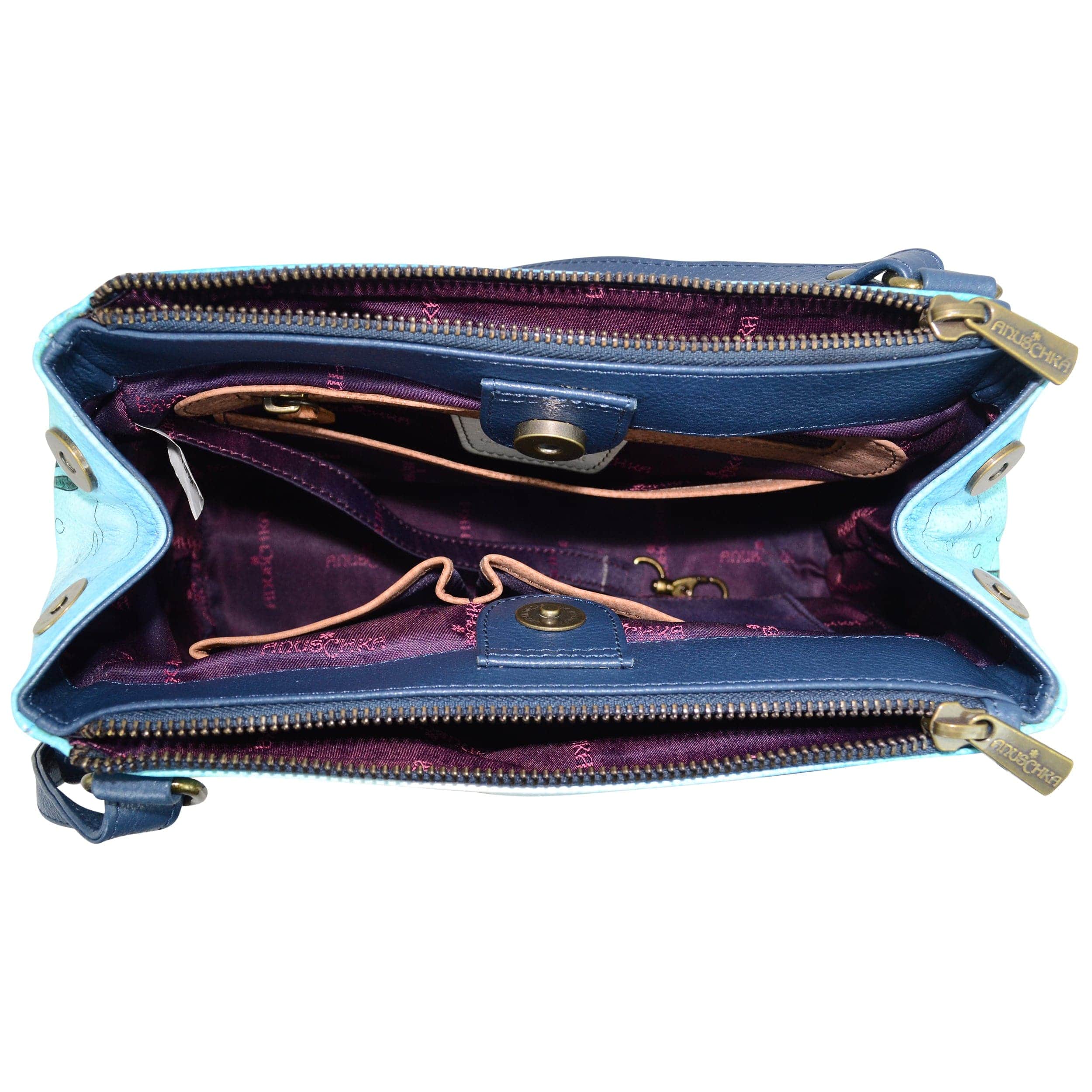 Triple Compartment Medium Crossbody With Adjustable Strap - 525 - Anuschka