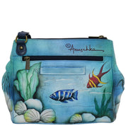 Triple Compartment Medium Crossbody With Adjustable Strap - 525 - Anuschka