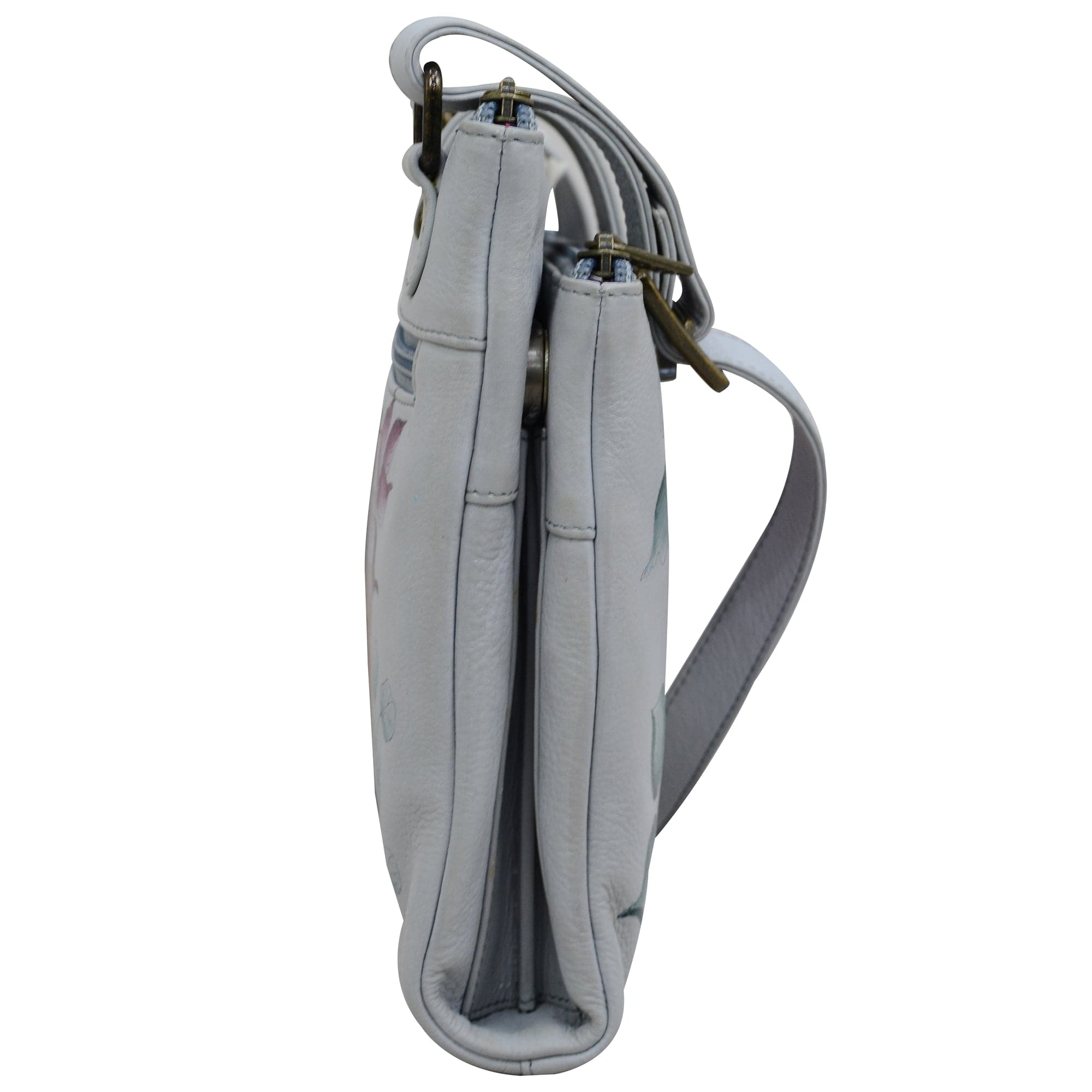 RFID Blocking Triple Compartment Crossbody Organizer - 595 - Anuschka