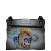 RFID Blocking Triple Compartment Crossbody Organizer - 595 - Anuschka