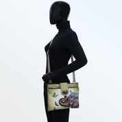 RFID Blocking Triple Compartment Crossbody Organizer - 595 - Anuschka