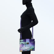 RFID Blocking Triple Compartment Crossbody Organizer - 595