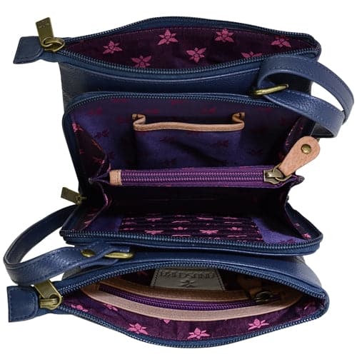 RFID Blocking Triple Compartment Travel Organizer - 596 - Anuschka