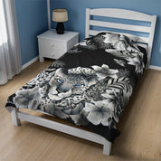 Cleopatra's Leopard Velveteen Plush Blanket