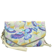 Anuschka Style 607, handpainted Convertible Envelope Clutch Wristlet. Wings of Hope painting