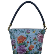 Anuschka Style 608, handpainted Medium Tote. Roses D'Amour painting