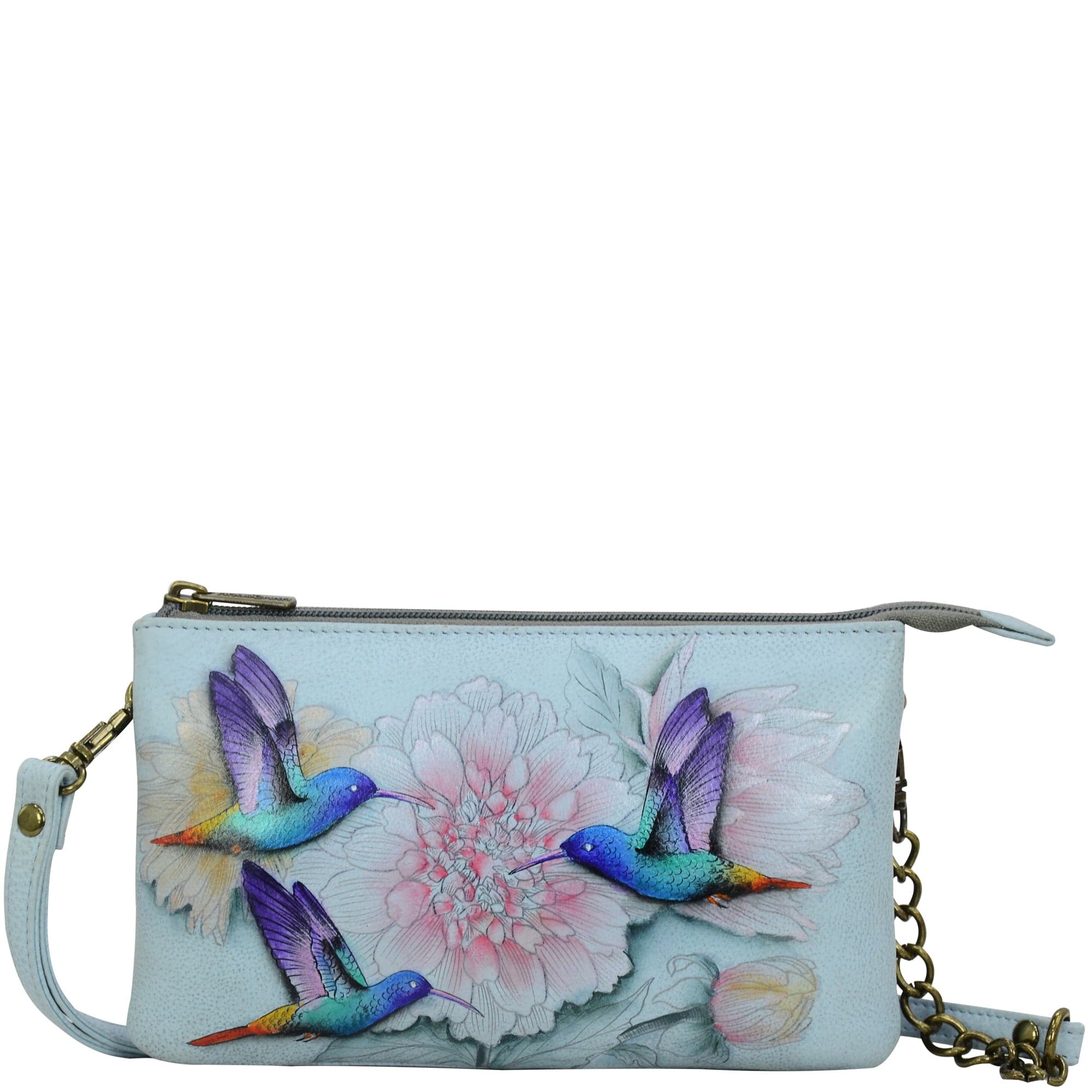 Rainbow Birds Organizer Crossbody With RFID Protection - 637