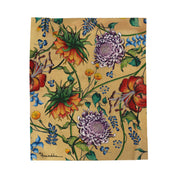 Caribbean Garden Velveteen Plush Blanket