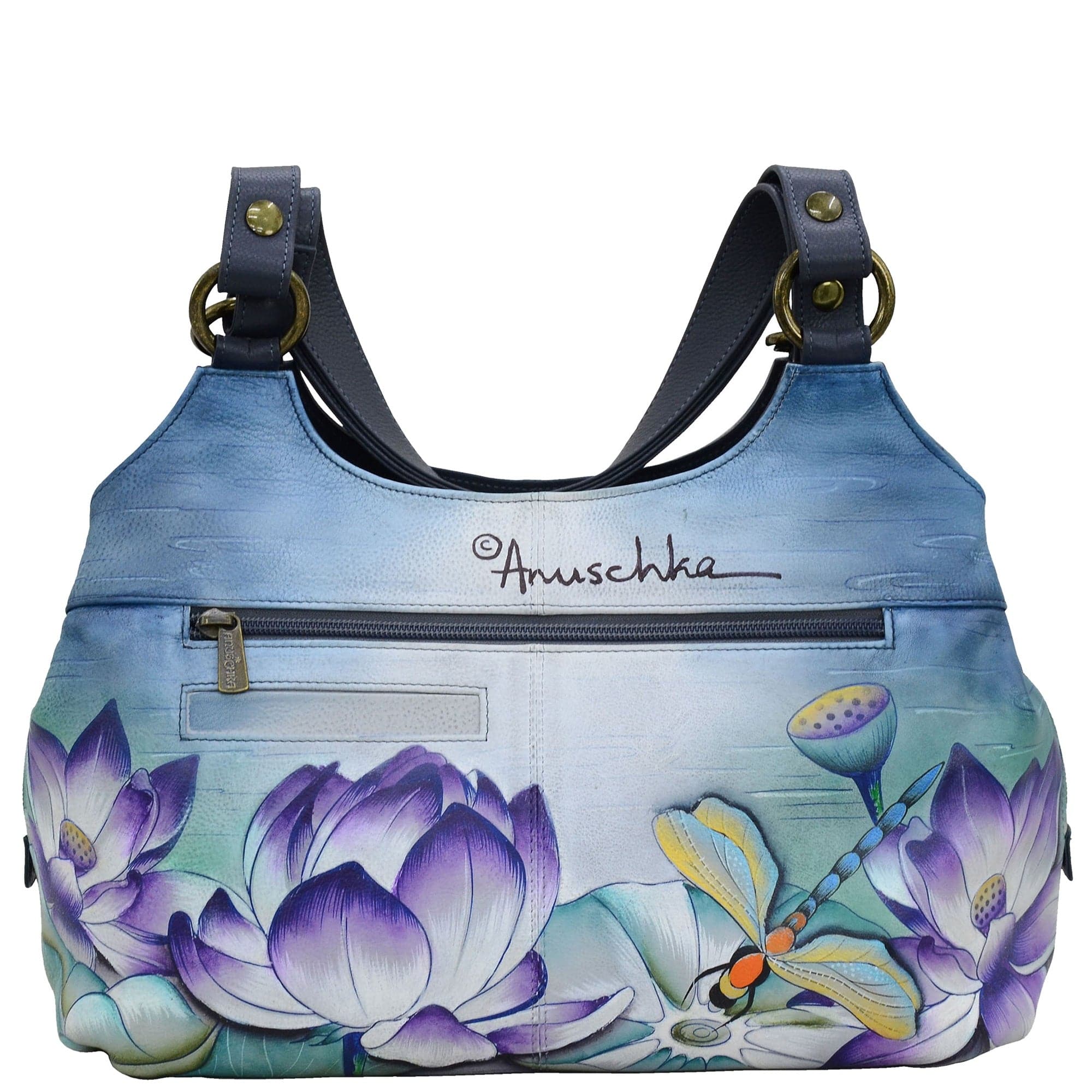 Triple Compartment Large Satchel - 652 - Anuschka