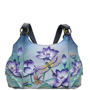 Tranquil Pond - Triple Compartment Large Satchel - 652