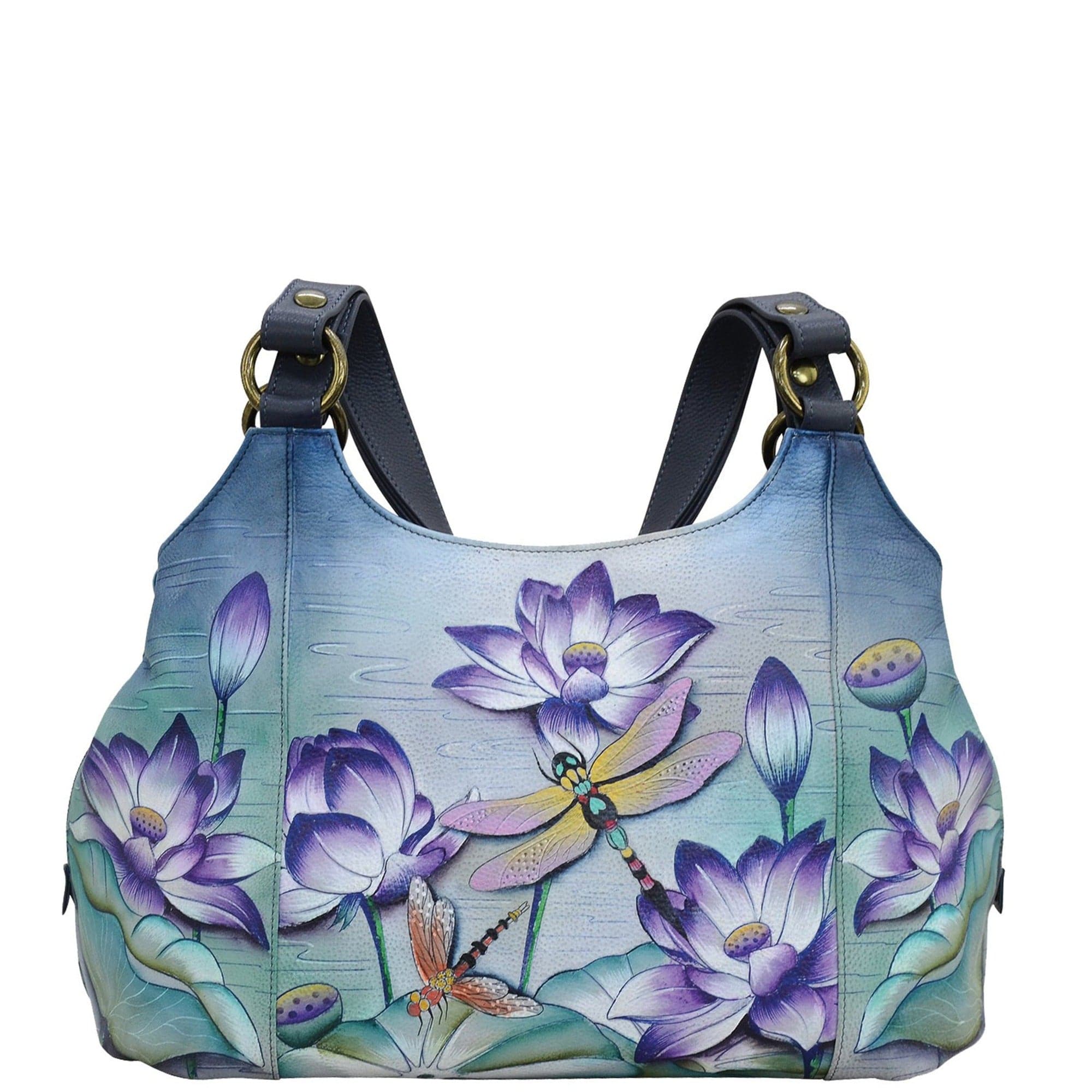Tranquil Pond - Triple Compartment Large Satchel - 652