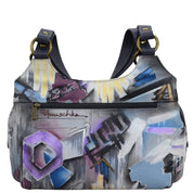 Triple Compartment Large Satchel - 652