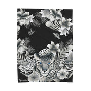 Cleopatra's Leopard Velveteen Plush Blanket