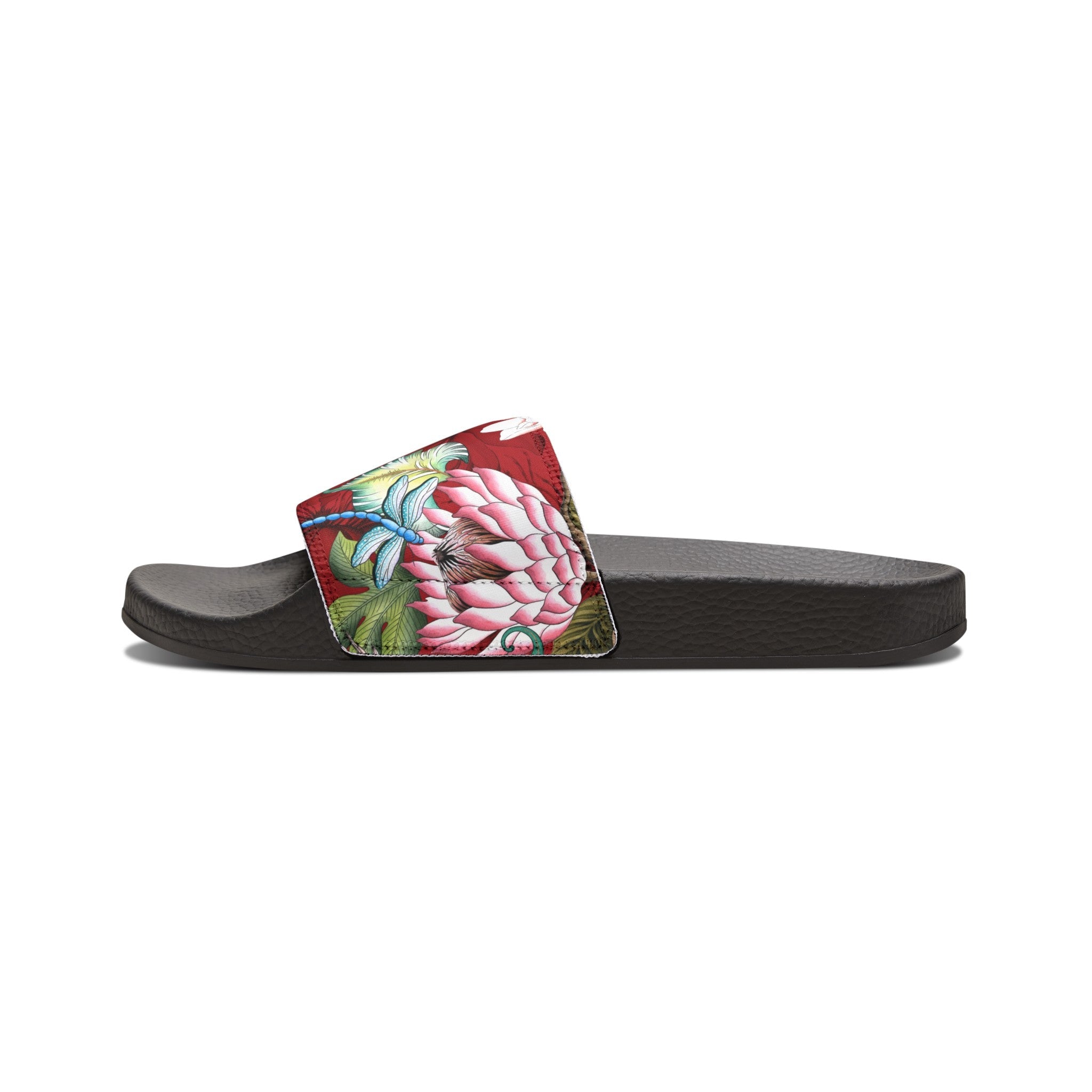 Crimson Garden Slide Sandals