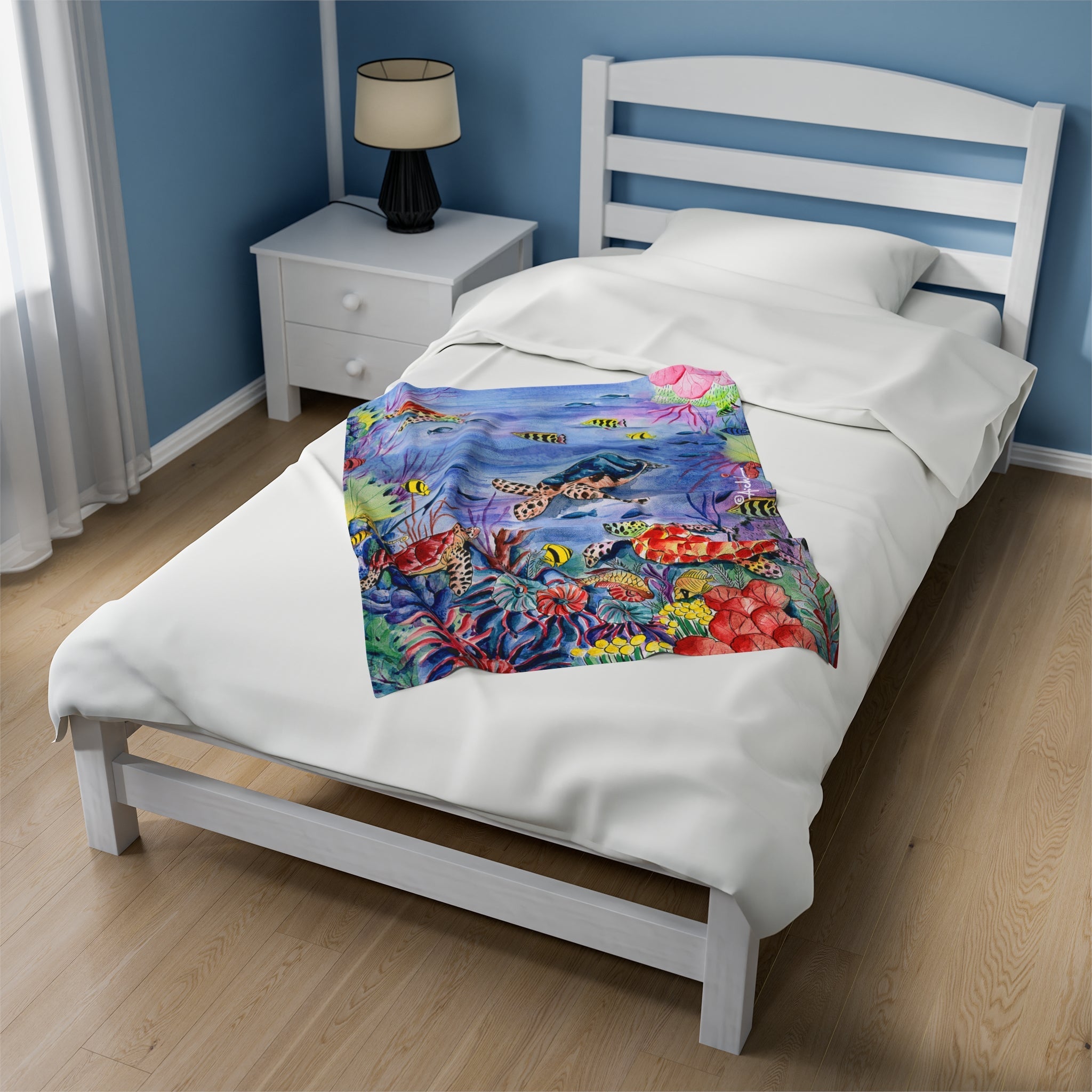 Ocean Treasures Velveteen Plush Blanket