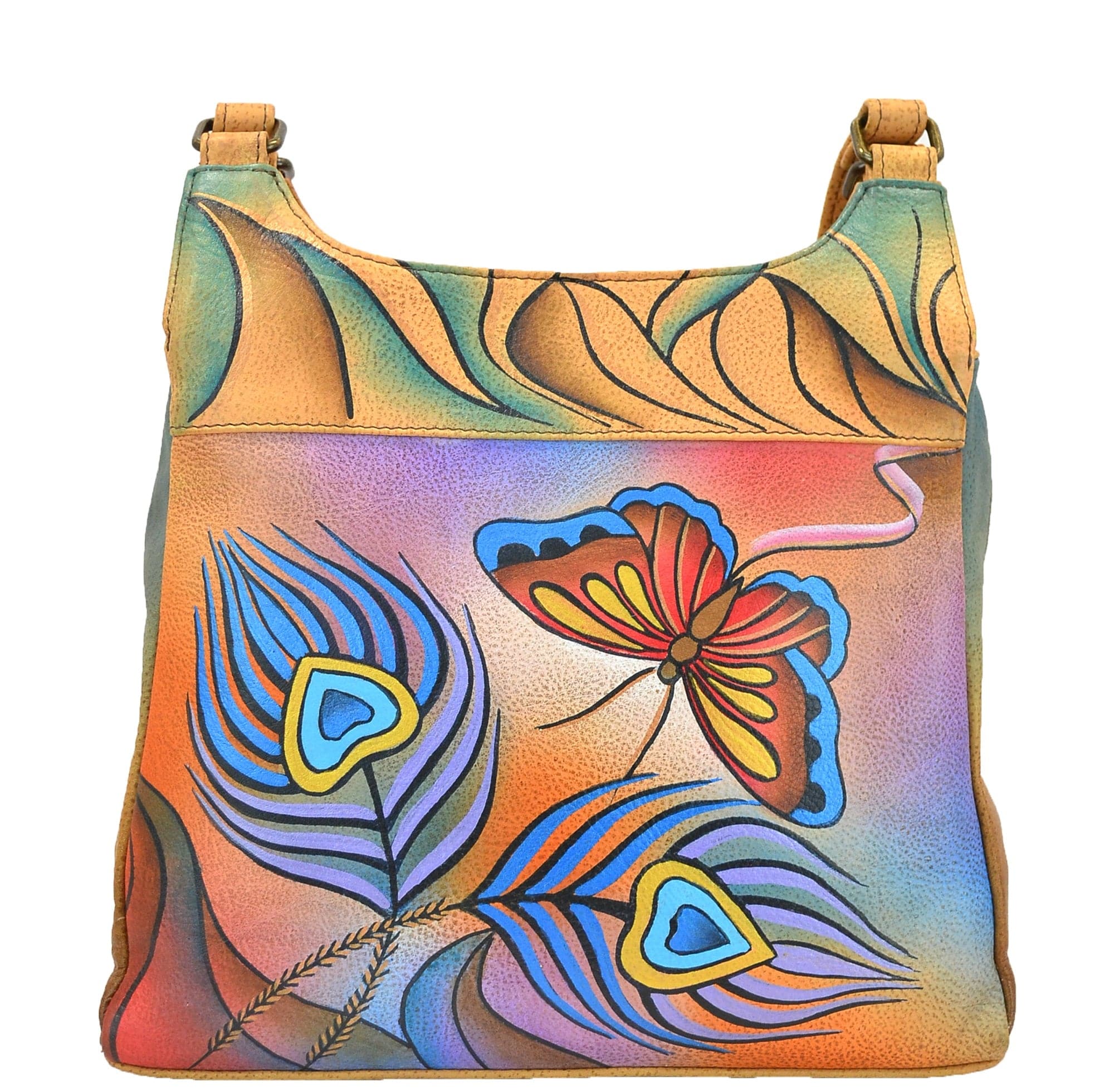 Peacock Butterfly Triple Compartment Satchel - 7001