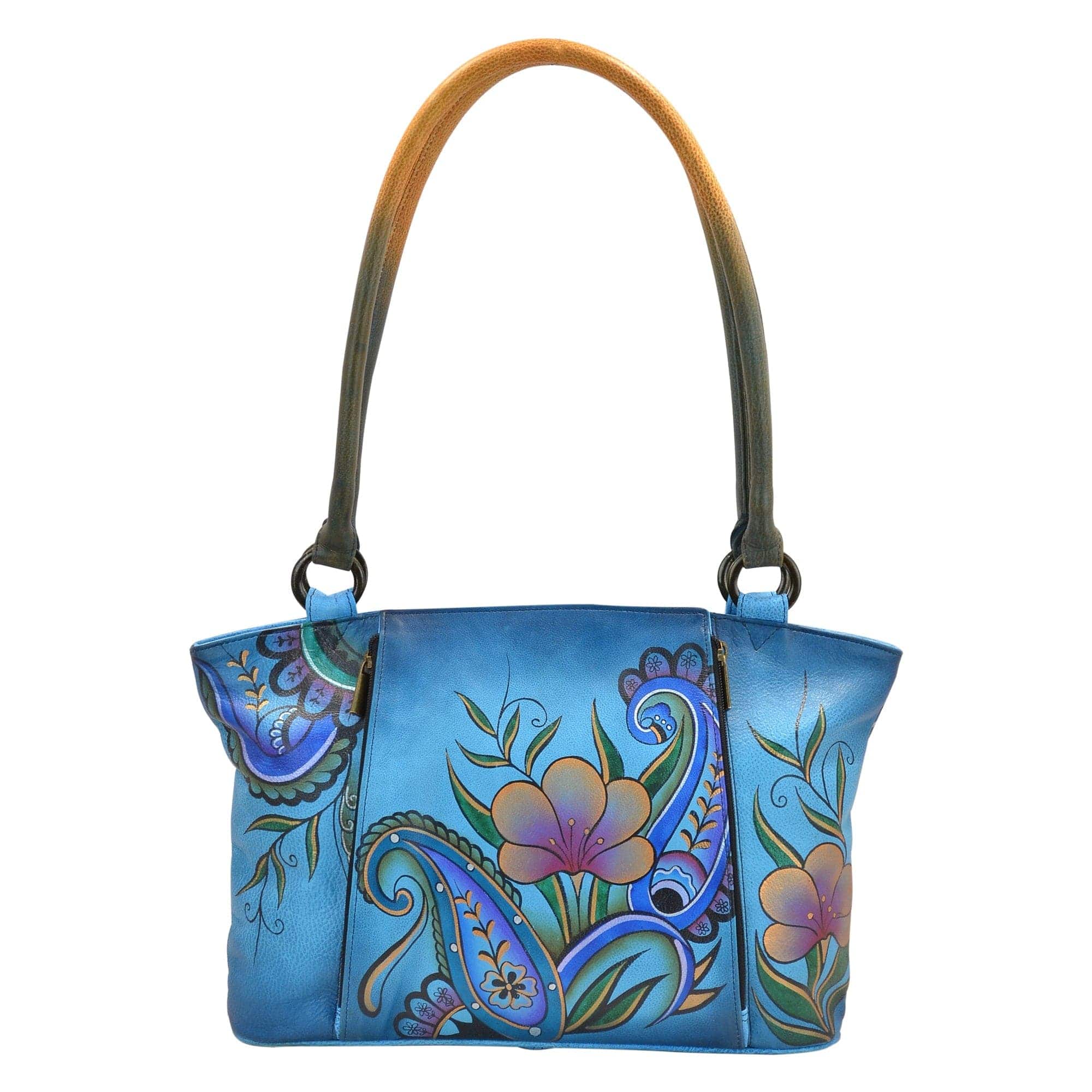 Denim Paisley Floral Organizer Tote - 7024