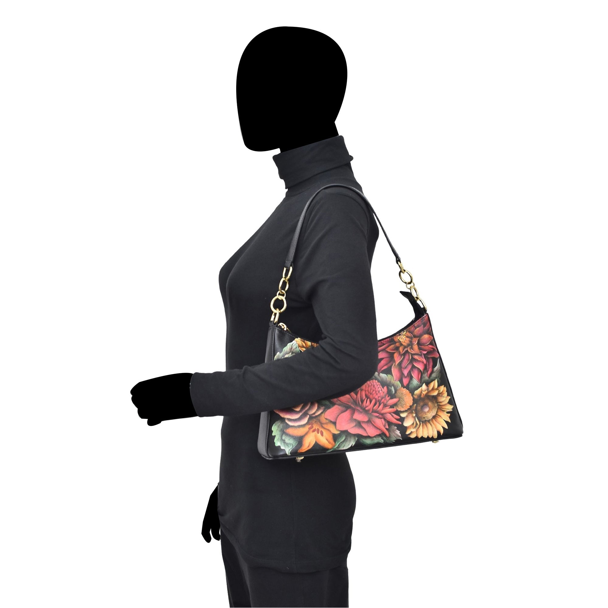 Zip-Top Shoulder Hobo - 707