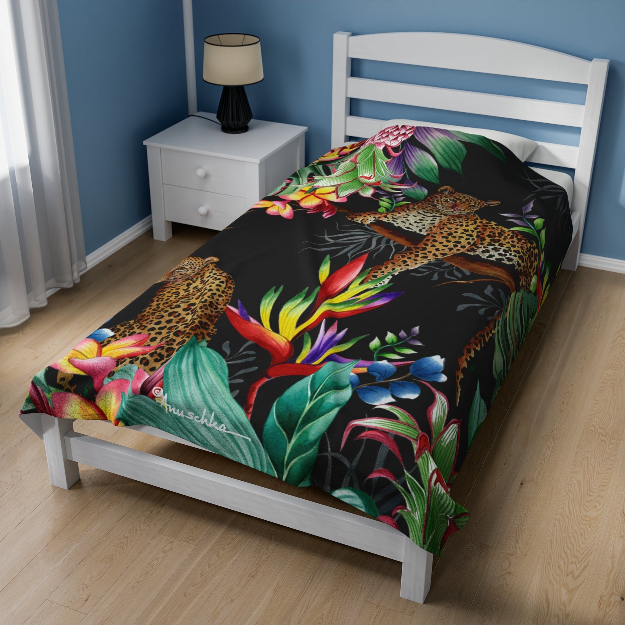 Jungle Queen Velveteen Plush Blanket
